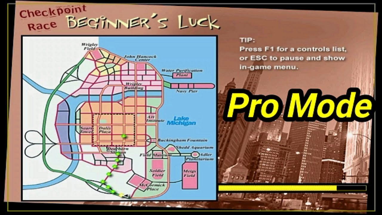Midtown Madness | Checkpoint Race 1 | Beginner's Luck | Pro Mode - YouTube