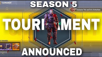 CODM Tournament S5 Announced | MVP Intro & Exclusive Emotes 1st Look