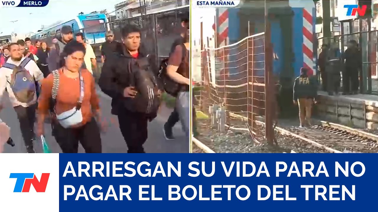 Ponen más seguridad en la estación de trenes de Merlo para que los pasajeros no se tiren a la vía