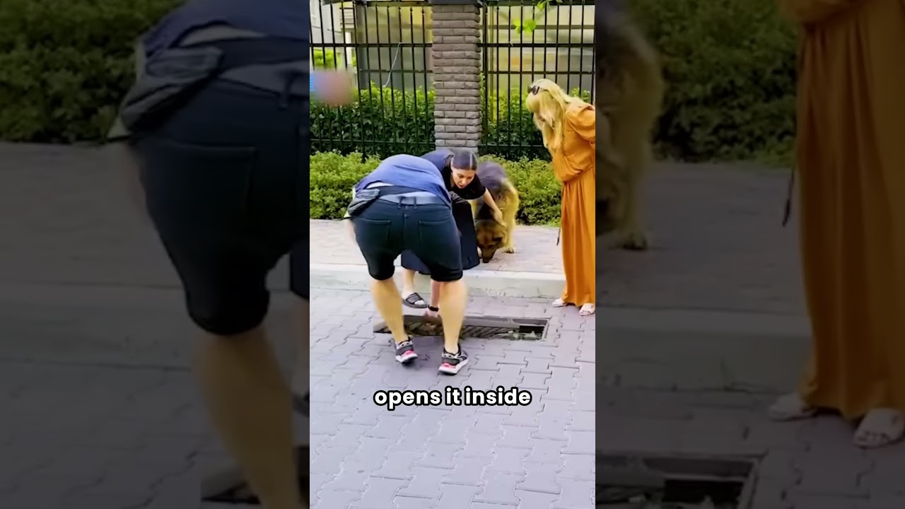 Dog Asks for Help to Save a Kitten! 🐶🐱 #dog #shorts