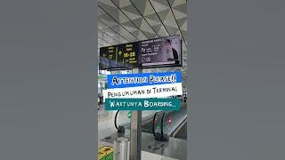 Begini pengumuman buat naik pesawat | Boarding announcement #shorts