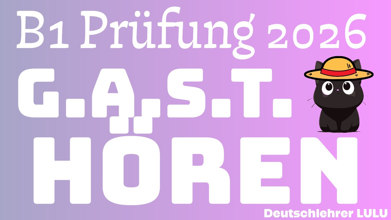 B1 Hören | Prüfung DTZ 2025 | Übung #4 | Teil 1-4 mit Lösungen
