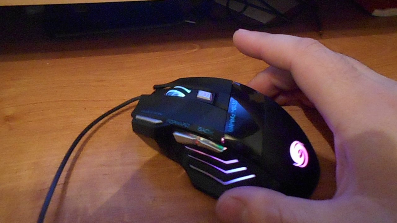 Обзор JWFY USB Wired Gaming Mouse Seven Buttons Support 5500DPI Resolution with LED  -  BLACK