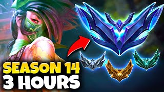 How to CLIMB to DIAMOND in 3 HOURS...with ONLY Akali (Season 14 Guide)