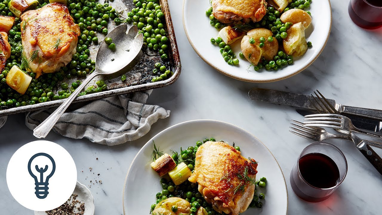 Nigella Lawson's Chicken and Pea Traybake YouTube