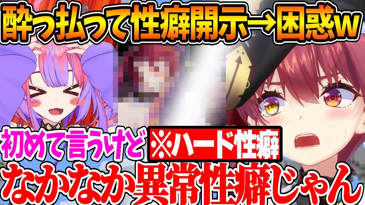 ヴィヴィが酔って性癖開示した結果、あまりの異常っぷりに船長が下ネタトークで押し負けてしまうｗ【ホロライブ/切り抜き/VTuber/ 宝鐘マリン / 綺々羅々ヴィヴィ 】