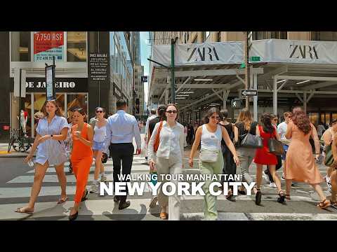NEW YORK CITY WALKING TOUR MANHATTAN 59th Street, 6th Avenue, Madison Avenue, Museum Miles, SoHo, 4K