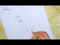 Easy Drawing / How to draw A sad Girl Face on a Broken Mirror - step by step