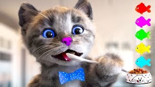 LITTLE KITTEN ADVENTURE AT SCHOOL - CUTE KITTY AND EDUCATIONAL VIDEO FOR TODDLERS