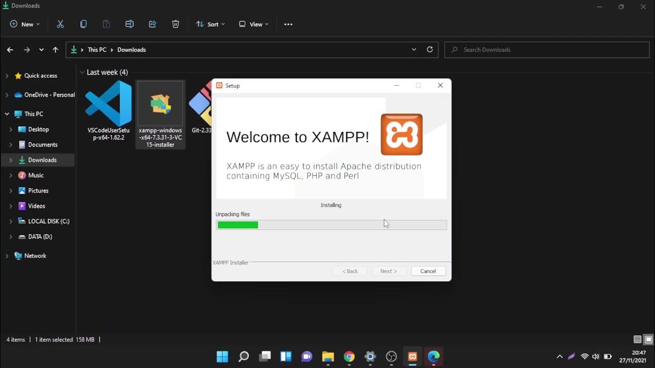 Install Xampp dan Visual Studio Code - YouTube
