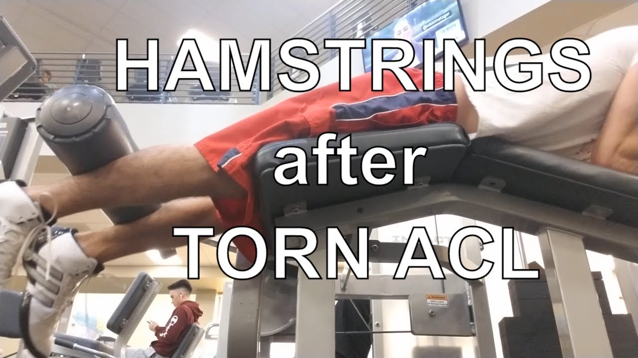 HAMSTRING WORKOUT at gym AFTER TORN ACL - YouTube
