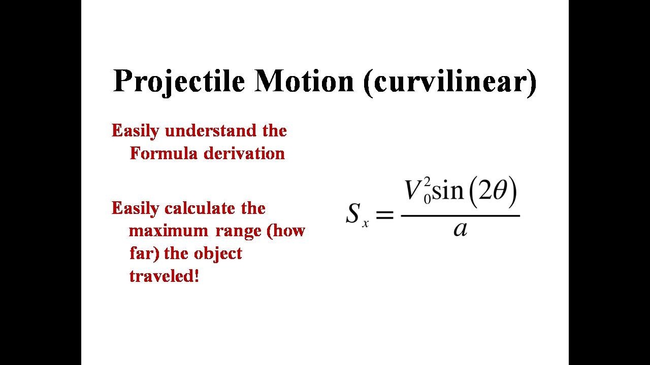 Projectile Motion (Maximum Range; How far did the object travel?)