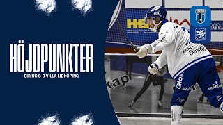 Elitserien Höjdpunkter Sirius 8-3 Villa Lidköping