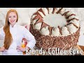 European Coffee Cake Recipe - with Brandy, Orange & Prune Filling! Plus, Caramel & Whipped Cream!