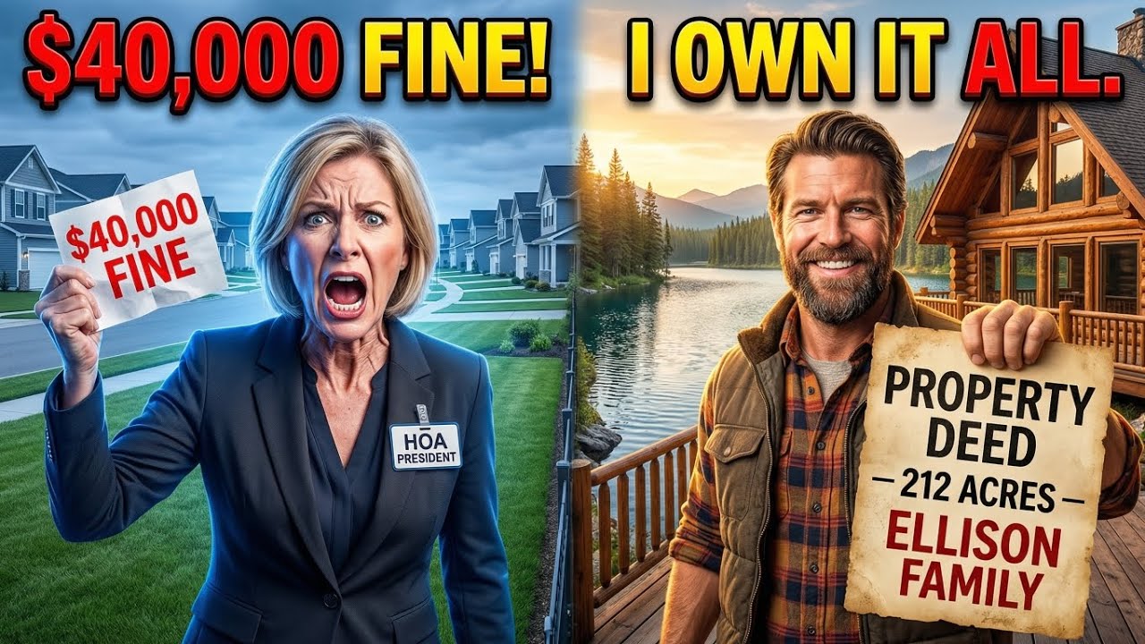 HOA Fined Me $40,000 For My 'Huge' Lake Cabin—Then Realized I Own The Entire Land!
