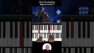 More Than Anything Beginner Version 3  #gospelmusic #pianototurial #piano
