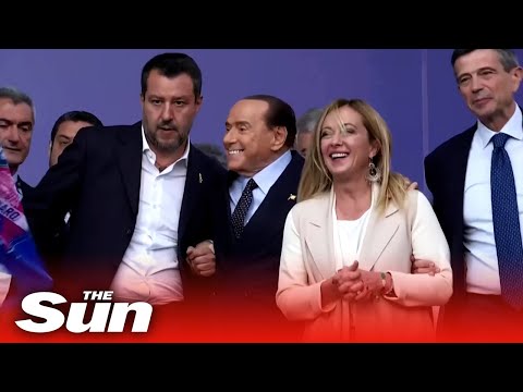 Italy's right wing coalition set to win election with Giorgia Meloni as country's first female PM.