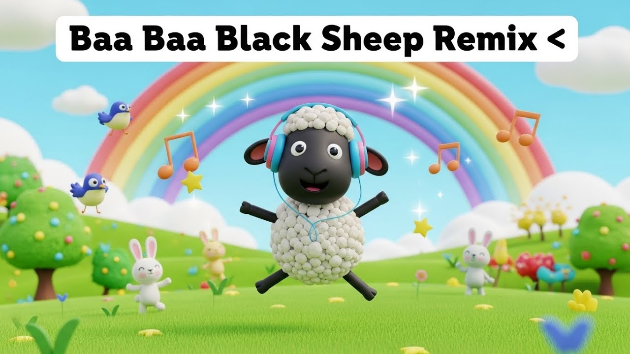 Baa Baa Black Sheep Remix 🐑🎵 (Must Hear!)