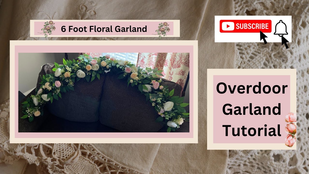 見本用ガーランド／Sample① How to Make a Vintage Victorian Garland, Six Foot Floral Garland