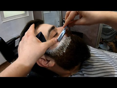 Silent Scissor Haircut, Beard And Shave, No Talking, No Hairdryer.