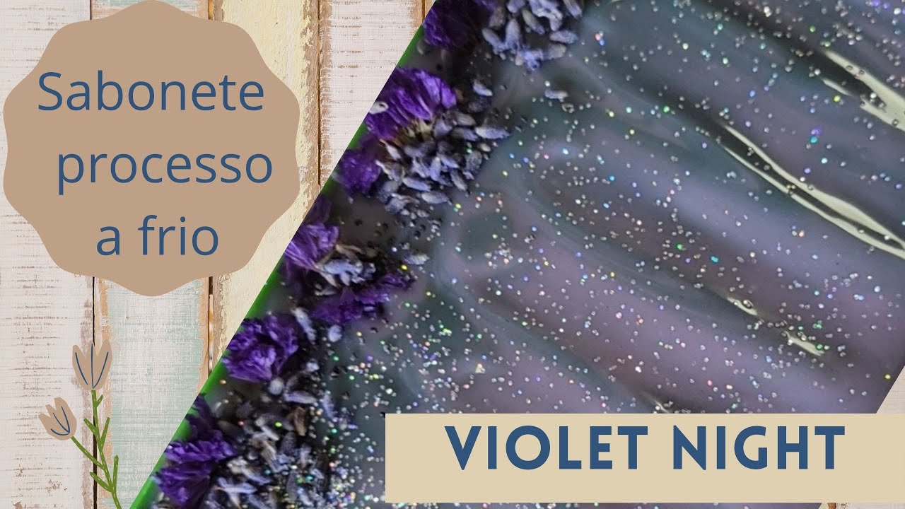 Sabonete processo a frio (Violet Night)