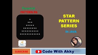 [Pyramid] | Pyramid shape program in java 6 | Star Pattern Program Series