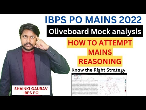 How To Attempt Mains Reasoning | Ibps Po Mains 2022 #ibps #Ibpspomains ...