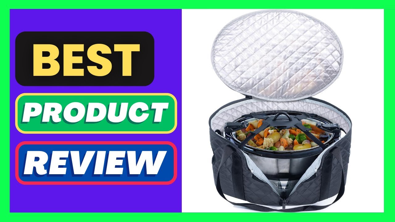 BAGSPRITE Slow Cooker Carrying Case Compatible with 6-8 Quart