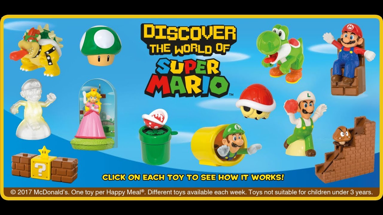 Super Mario Australia Current Happy Meal November 2017 YouTube