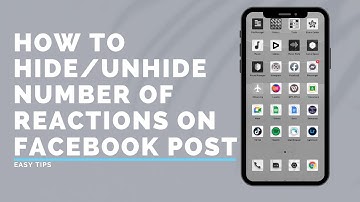 HOW TO HIDE/UNHIDE NUMBER OF REACTIONS ON FACEBOOK POST