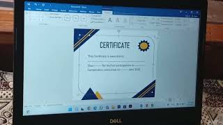 How to create certificate in 5 minutes | MS Word | training certificate