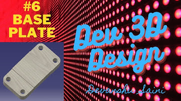 Base plate  Design in Catia V5 | Catia V5 Part Design | Catia V5 Modelling | Catia V5
