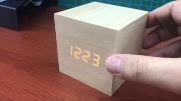 Awesome DIY Cube Clock - Looks Wooden - 3D Printed - Arduino