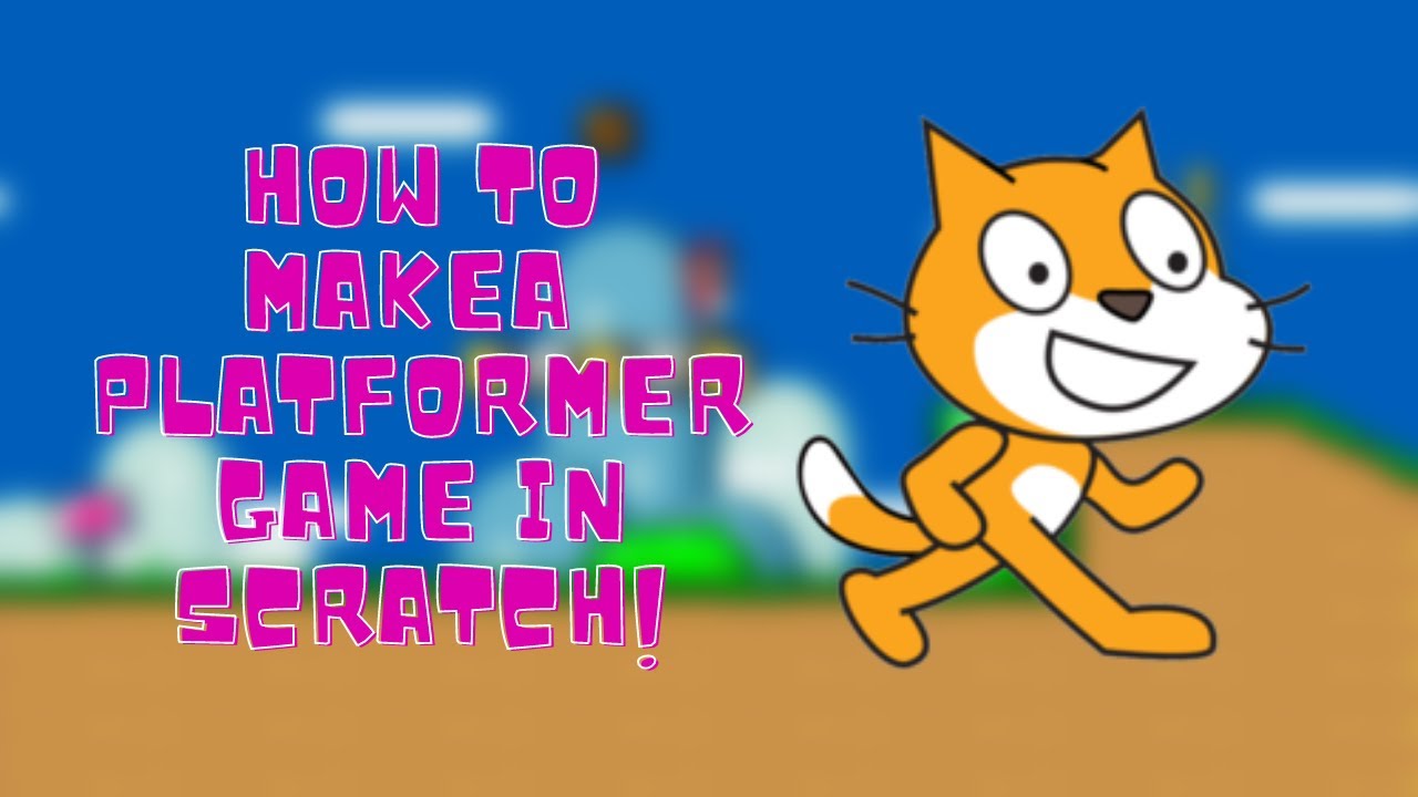 How to make a Platformer game in scratch!! Part 1! Getting down the ...
