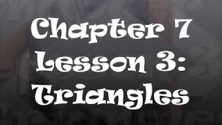 Chapter 7 Lesson 3 Triangles Gray Math