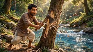 The Honest Woodcutter | Honesty is the Best Policy | Moral Story for Kids | Animated English Story