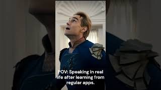 It’s not as easy as the app says 💀 #languagehack #memes #homelander