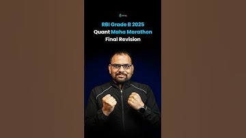 RBI Grade B 2025 Marathon Quant | RBI Officer Phase 1 Exam Quantitative Aptitude/ Maths Preparation
