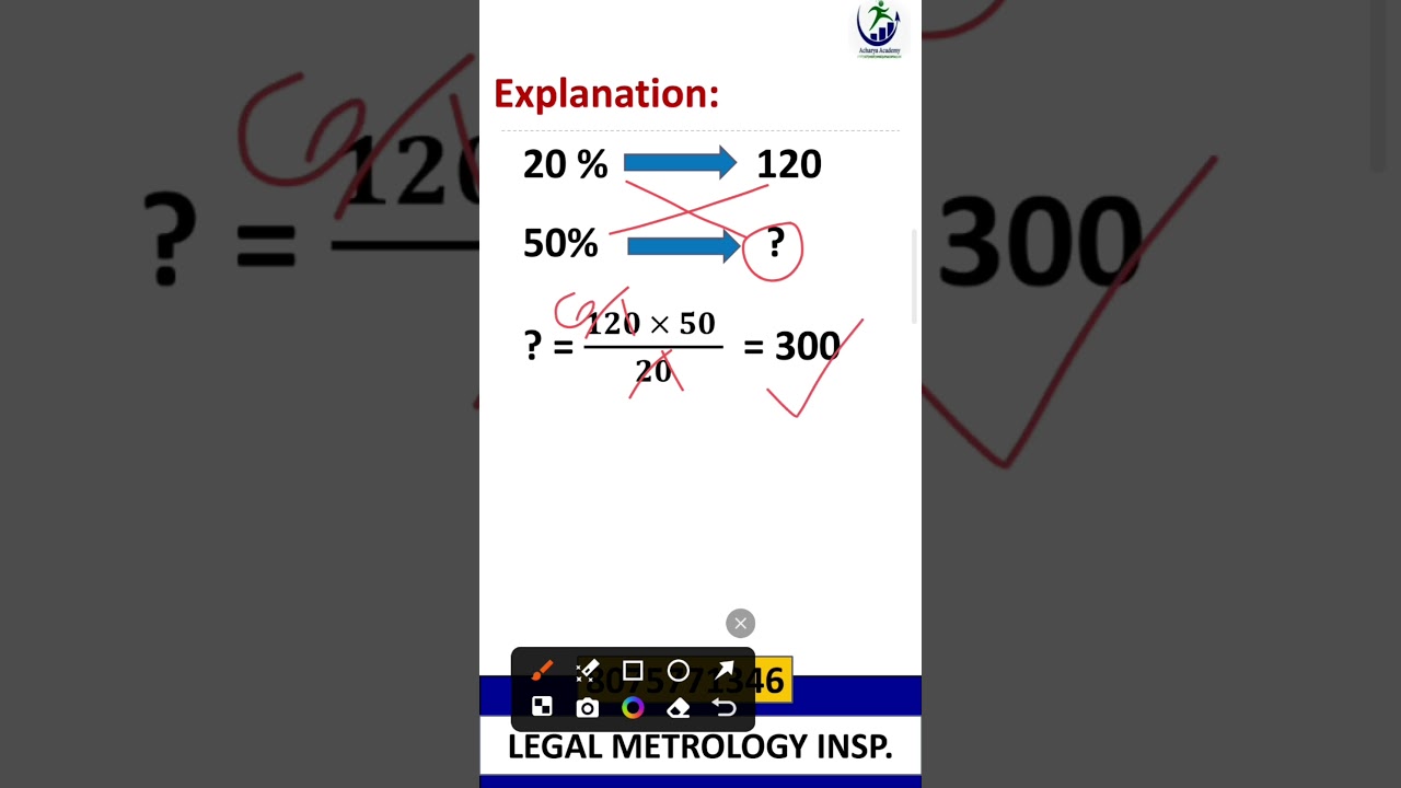 LEGAL METROLOGY INSPECTOR PYQ SERIES 2️⃣ | MATHS | Online Coaching : 8075771346