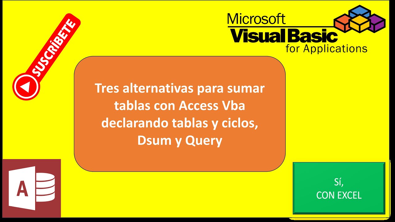 Acces Desde cero. Alternativas (3) para sumar campos de tablas.