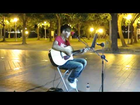 1030816於淡水~高明德演唱林俊傑的歌..