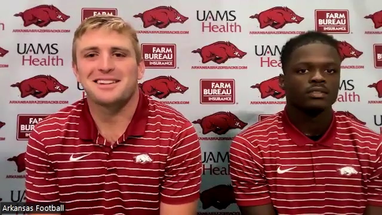Arkansas players Bumper Pool and Ketron Jackson preview Mississippi