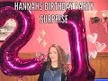 Hannah's 21st surprise birthday party