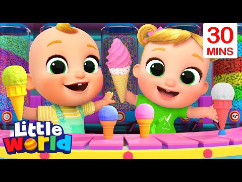 Ice Cream Song With Nina And Nico plus More Kids Songs & Nursery Rhymes by Little World