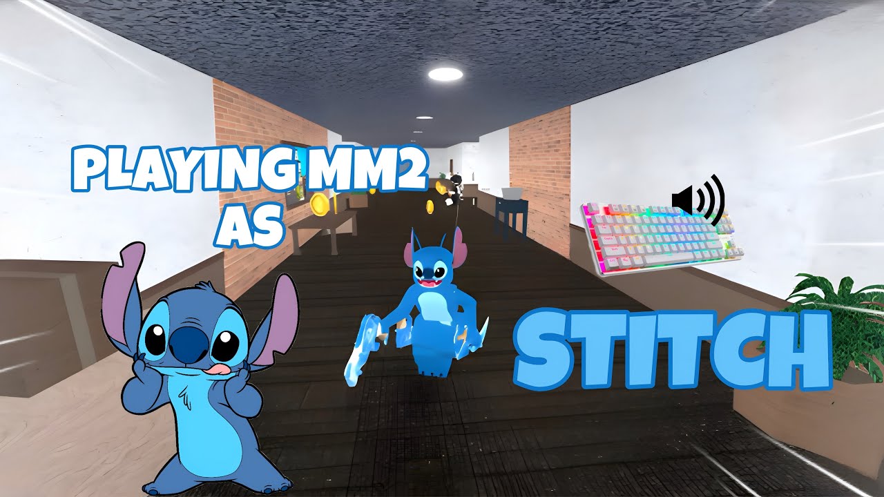STITCH DESTROYS TEAMERS IN MM2 + GAMEPLAY (KEYBOARD ASMR)