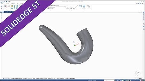 Haken - Hook - SolidEdge st 9 Training - Surfaces