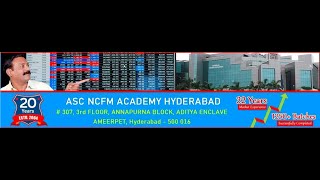 ASC NCFM Academy Stock Market Course Institute | Stock Market Training Institute Hyderabad