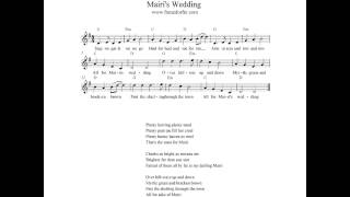 Video thumbnail of "Mairi's Wedding instrumental"