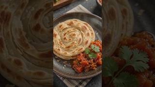 lachcha paratha with tomato onion fry #miniaturecooking #food #cooking #viral #recipe #shorts #fyp