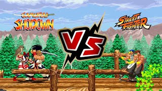 [IKEMEN] Simul: Haohmaru (Me) and Nakoruru VS Yun and Yang  (Simul test and more lifebar changes)